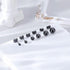 6Pairs 316L Surgical Steel Black Ball Round 3/4/5/6/7/8mm Men Women Stud Earring